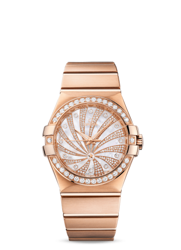 Omega Constellation Co-Axial 35 Red Gold / Diamond / Diamond Supernova